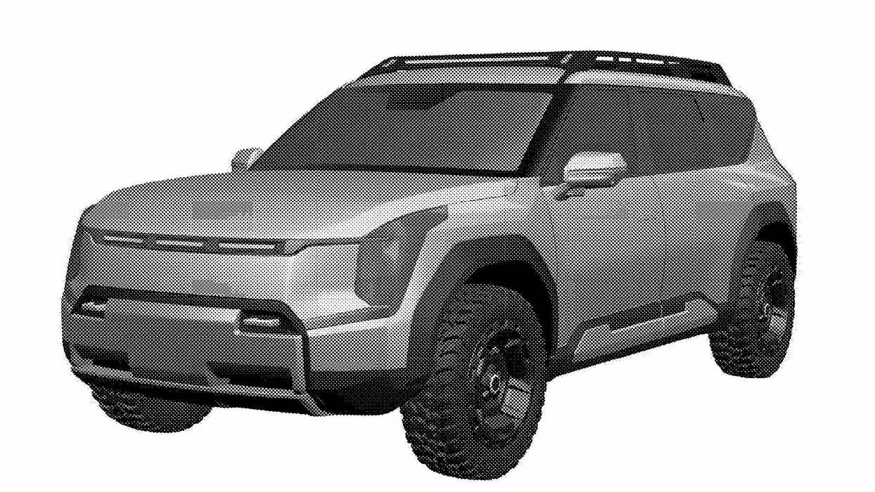 Uma patente da Kia sugere que o SUV elétrico todo-o-terreno EV9 ADVNTR pode mesmo ir para produção