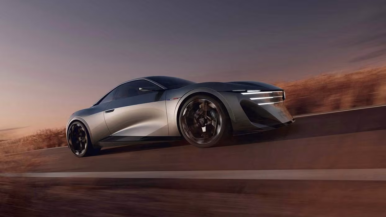 A Peugeot revelou o RCZ Vision, um cupé elétrico de 500 cv com bateria de estado sólido e 1.000 V, mas não confirma produção