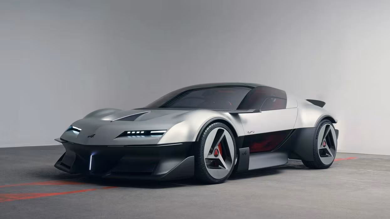 A Alpine mostrou o A310 Vision em Paris, um cupé sobre a plataforma do futuro A110 elétrico, mas diz que não antecipa um modelo de série