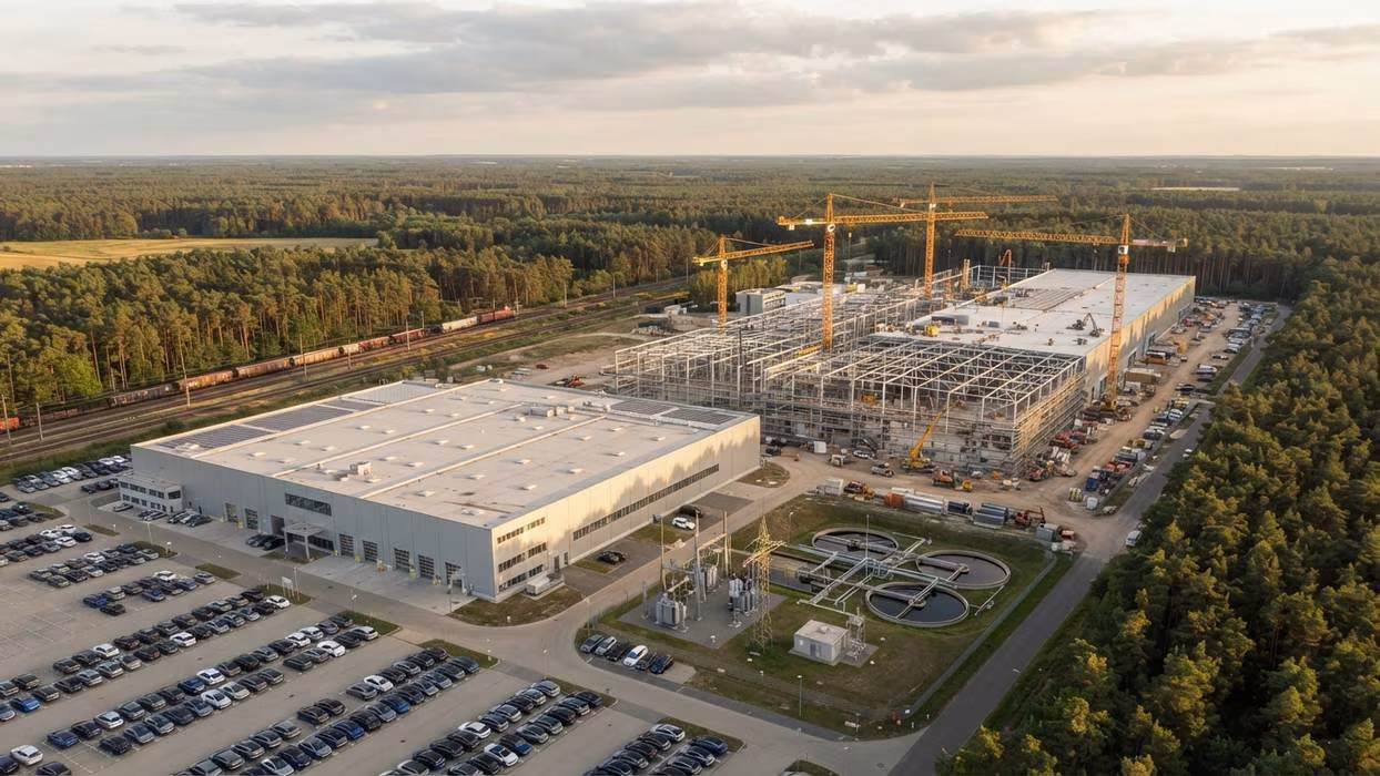 A Tesla prepara em Grünheide um segundo pavilhão com mais do dobro da área do atual, segundo a rbb
